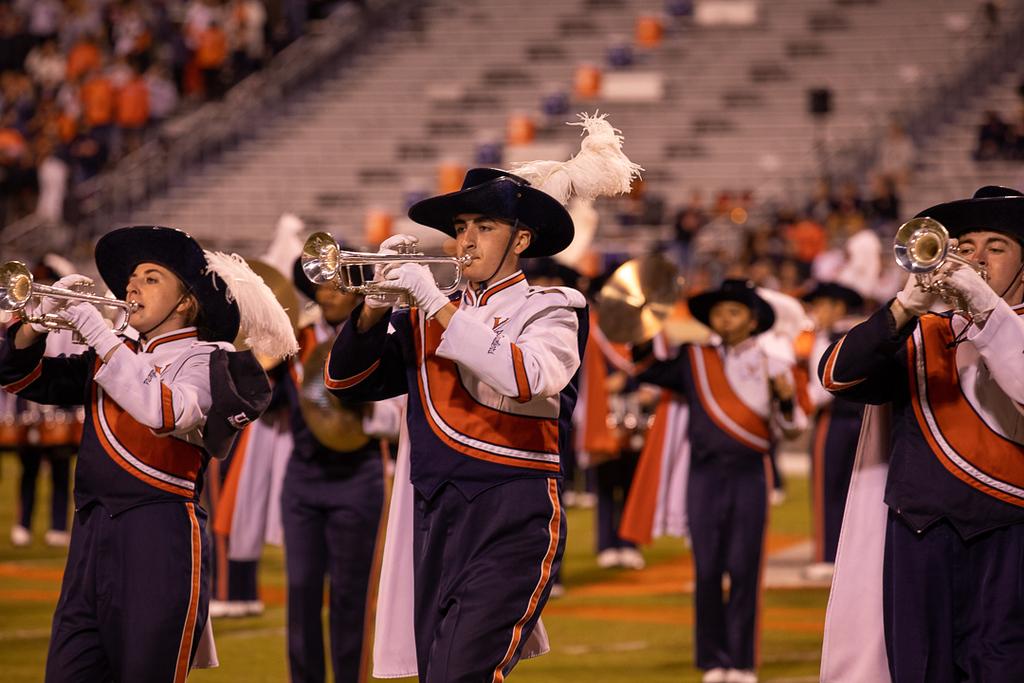 CMB members performed their pregame show at the October 23 football game vs. Georgia Tech. (Photo Credit: Tom Pajewski)